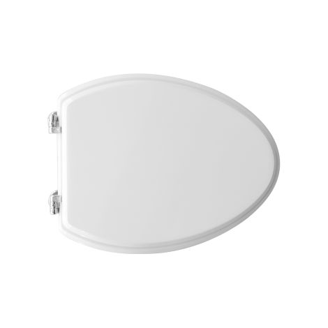 Abattant WC pour vase Dolomite Dahlia 43-48,5 x 36 cm Abattant WC en bois moule' avec charnie'res re'glables