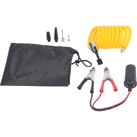 Pompe à air comprimé robuste 12 V, pompe à air automobile à 30 cylindres, pompe à air portable haute pression à double cylindre 150 PSI pour pneus de voiture, cadran inclus. (1/5)