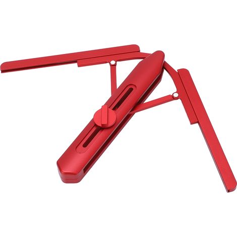 Roter Gehrungssägen-Winkelkopierer, faltbar, korrosionsbeständig, wasserdicht, Winkelmesser 180° (1/5)