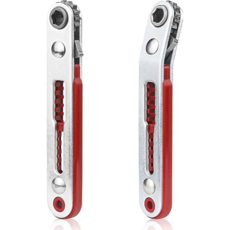 Lot de 2 pièces Mini Cliquet Magnétique, 1/4" Mini Cliquet à clé Petit pour Gadgets Maisons Machines et Autres Appareils (1/5)