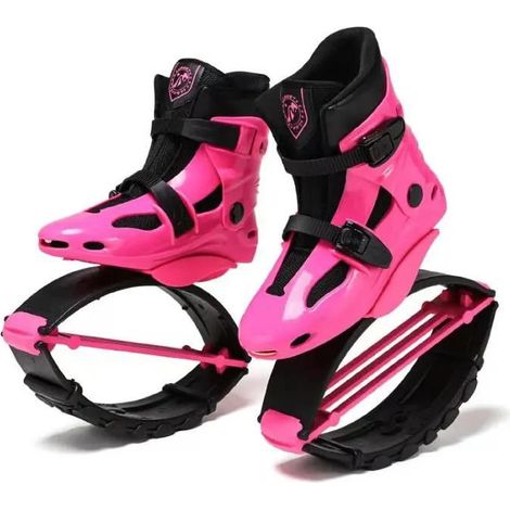 CHIGOODS Känguru Sprungschuhe Känguru-Schuhe für Trainingsübungen，Rosa，Größe 39-41（XL），Gewicht 70-90 kg
