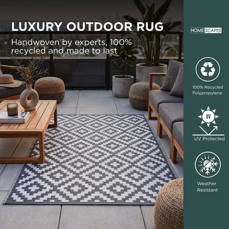 HOMESCAPES Outdoor-Teppich Zoe 240 x 300 cm