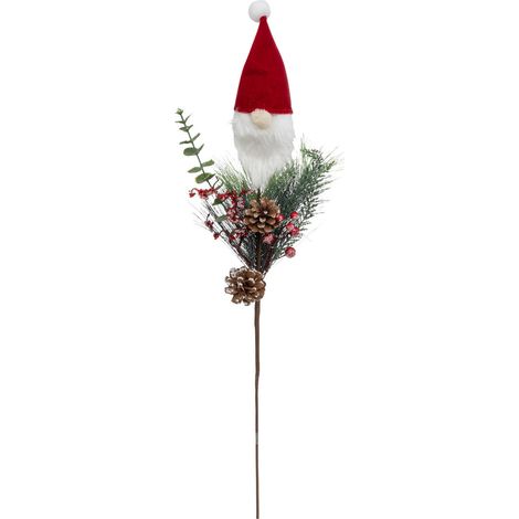 Branche décorative spéciale fêtes avec Père Noël H 75 cm - Feeric Christmas (1/2)