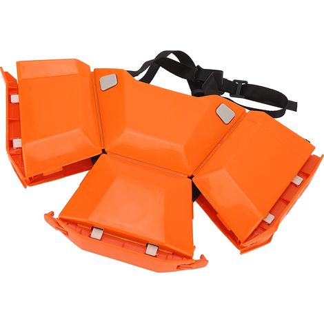 Casque pliable en plastique haute résistance, protection de la tête, orange, idéal pour le travail en extérieur, le sport et les voyages. (1/5)