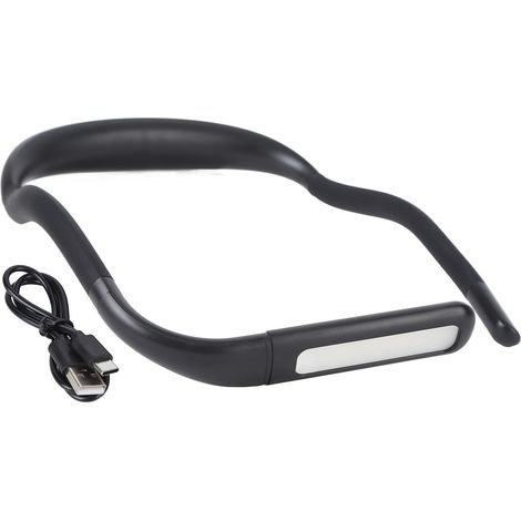 Lampe de lecture cou ajustable luminosité variable LED sans mains pour camping bricolage noir (1/5)