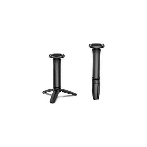 Support magnétique de bureau pour téléphone portable avec trépied et pince détachables, noir (1/3)