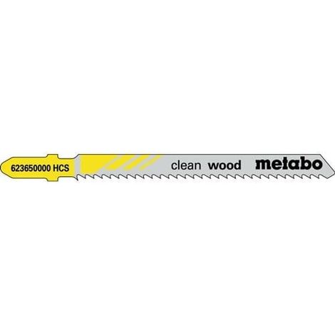METABO 5 Lames scie sauteuse HCS 74 mm/ 2,5 pour scie sauteuse