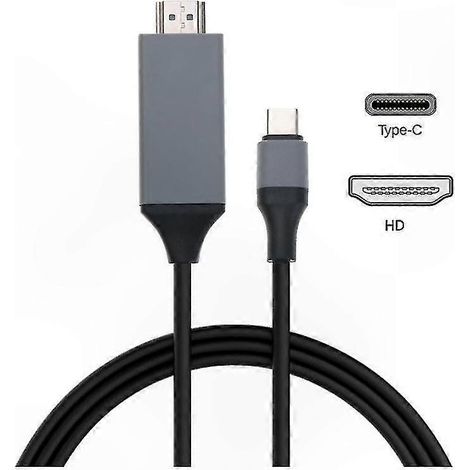 USB-C-zu-HDMI-4K-30Hz-Adapter, 2-Meter-Kabel für Laptops und Smartphones (1/5)