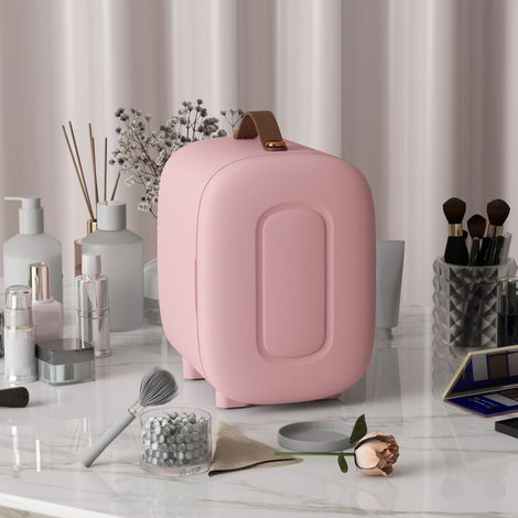 Mini frigo Beauté, capacité 4 L, 20,3 x 26,3 x 28 cm, rose (1/5)