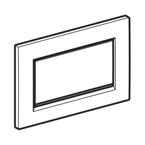 Plaque de commande WC encastré Geberit SIGMA30, métal chromé brillante et mat