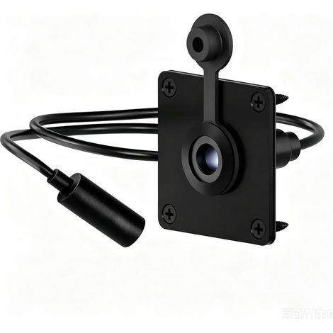 MINI wasserdichter Aluminium-Netzadapter, Wandstecker-Verdrahtungsmodul, 5521-Buchse gerader Stecker auf DC-Buchse (1/4)