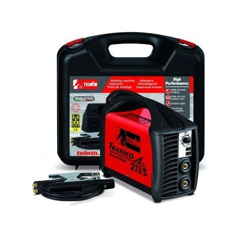 Poste à souder onduleur TECNICA 211/S 230V ACX avec accessoires et coffret 816122 TELWIN (1/3)