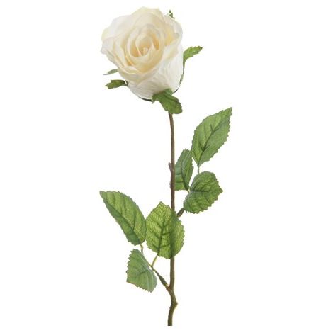 ROSA DECORATIVA BIANCA H45CM (1/2)
