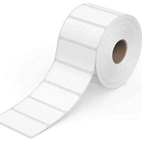 Papier thermique - YSTP - Étiquettes code-barres 5x2cm - Colle chaude - Résistance 35°C - 1000 rouleaux (1/4)