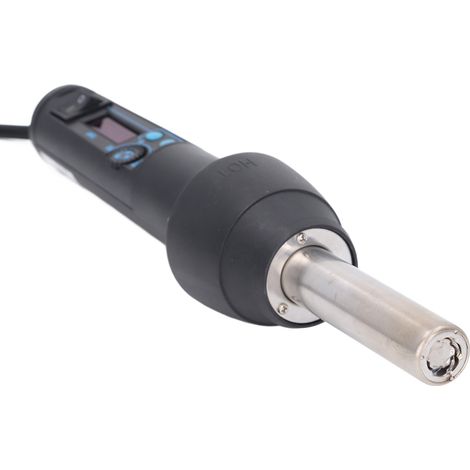 Pistole à air chaud portable 650W avec soufflerie réglable, kit buse 120L/min max, 3 buses, 3 accessoires, 3 vis, support, manuel (1/5)