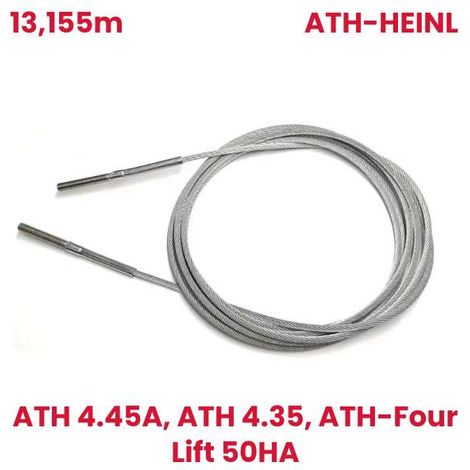 Câble de remplacement ATH-Heinl : câble en acier de 13 155 mm pour pont élévateur à quatre colonnes ATH 4.55A / ATH-Four Lift 50HA (1/5)