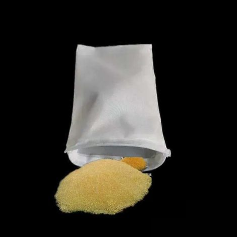 Sacs filtrants à mailles fines pour aquariums et bassins, bio-balles, média filtrant au charbon actif, sacs d'isolation fonctionnels pour aquarium, 18x25cm, paquet de 2. (1/4)