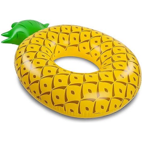 Bouée gonflable adulte en forme d'ananas, 120 cm, grand jouet aquatique d'été, jouet de plage, bouée (1/3)
