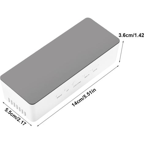 Miroir cosmétique numérique multifonction LED avec réveil et forme rectangulaire (1/5)