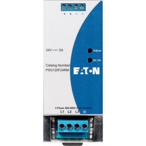 Alimentation,triph,320 600VAC,24VDC/5A 000172883 EATON PSG120F24RM (1/2)