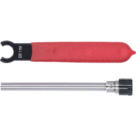 Ensemble de 2 rallonges de pince de défonceuse à tige droite avec clé C8‑ER11M‑100L (1/5)