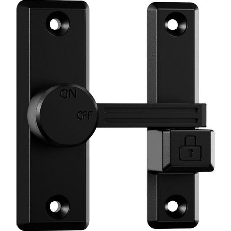 Verrou Porte Interieure de Lumineux, 90/180° Serrure Porte Coulissante en Alliage de Zinc, 90/180 Degrés Verrou Porte Coulissante avec Vis (1/5)