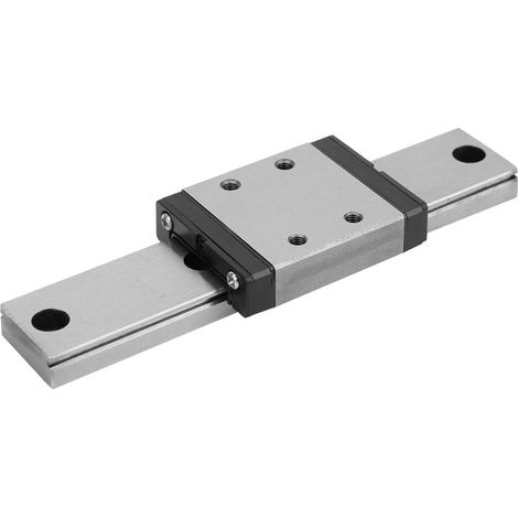 Glissière linéaire miniature LMLF18B-100-1R en acier, coulisseau de précision pour machines, patin de guidage compact haute performance (1/5)