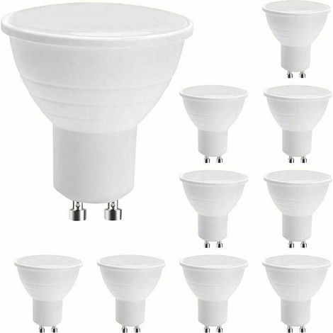 Lampadine LED GU10, lampadine LED GU10, luce bianca calda da 7W (equivalente a 50W alogene), lampadina a risparmio energetico, 600LM, fascio luminoso di 120°, non dimmerabile, confezione da 5 (1/5)