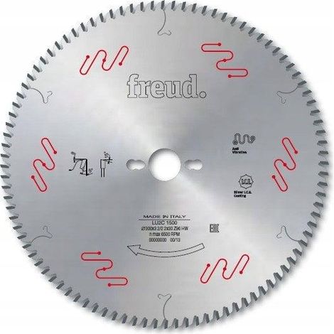 Lame pour panneaux en bois/composites FREUD - Ø250 3,2/2,2 AL30 Z80 BA - F03FS04922 -LU2C 1200 (1/2)