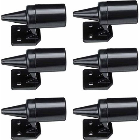 ABS voiture animal répulsif voiture vent ultrasons animal cerf répulsif noir 6 pièces (1/5)