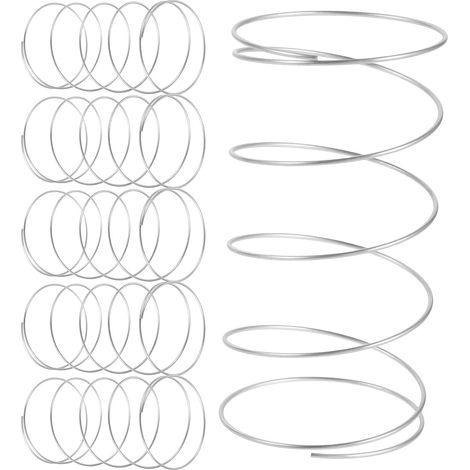 6 Pièces Support à Ressort Automatique pour Boîte à Mouchoirs en Acier Inoxydable Argenté, Levage Facile et Nettoyage Pratique, Cuisine et Table (1/5)