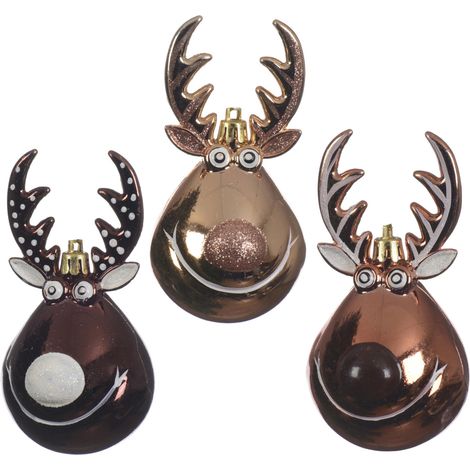Kaemingk Weihnachtsanhänger Rentier Christbaumschmuck