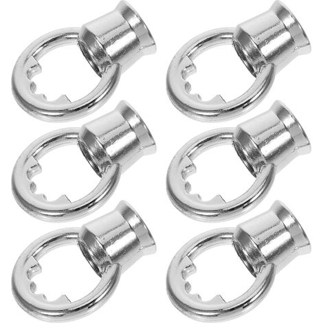 Unomor Lot de 6 anneaux à vis pour suspendre lampes et (1/5)