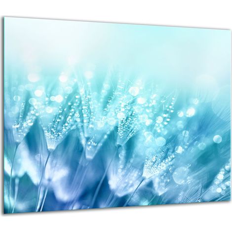 PLAQUE DE PROTECTION EN VERRE POUR CUISINIÈRE 60x52 FLEURS (1/5)