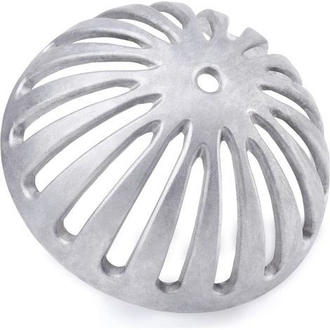 Bouchon de siphon de sol en alliage d'aluminium, couvercle de grille de trémie d'évacuation des eaux pluviales pour toiture, couvercle de filtre rond anti-obstruction pour égout d'escalier (1/5)