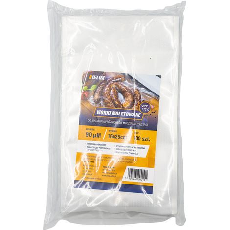 Gerändelte Beutel für Vakuumverpackungen 150x250mm 100 Stück.