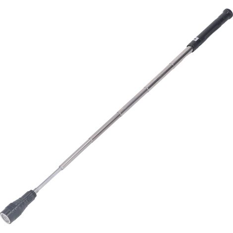 Ausziehbarer, teleskopischer LED-Magnetstab mit Taschenlampe, starkem, rutschfestem Magneten, flexiblem Bergungswerkzeug für Schrauben und Metallgegenstände, ausziehbarem Griff. (1/5)