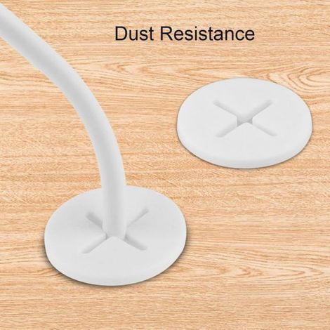 Passe-Câbles - Manchon Caoutchouc Silicone 20 mm - Pour Bureau Table Meuble - Lot de 12 (1/5)