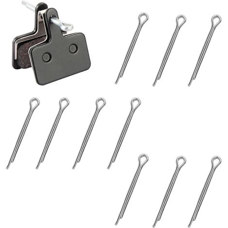 10 PièCes Plaquettes De Frein à Disque De VéLo Goupilles De Verrouillage, En Acier Inoxydable Maintient Des Goupilles, VéLo Fendu Goupille, PièCes DéTachéEs Goupilles De Verrouillage De VéLo (1/5)