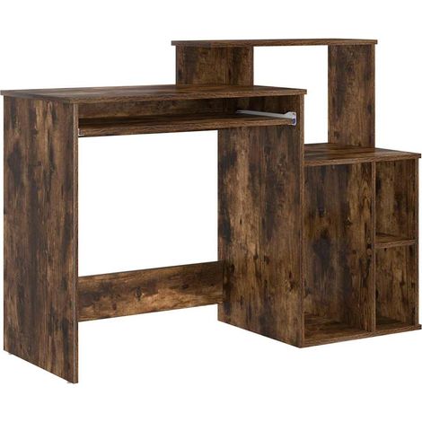 Maison Exclusive - Schreibtisch mit Regal Geräucherte Eiche 120,5