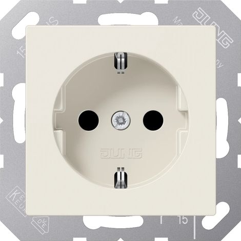 Jung Presa SCHUKO®, 16 A 250 V , SAFETY+, termoplastica, serie AS, bianco A 1520 BFKI