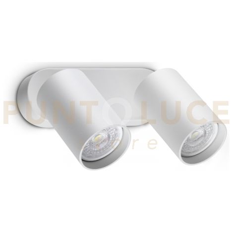Ideal Lux Applique moderna DYNAMITE 2 luci GU10 bianca metallo
