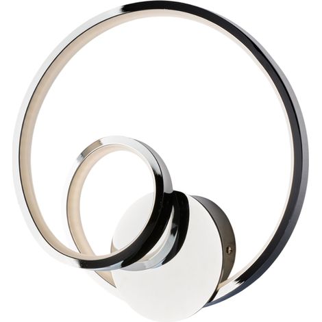 Malena Applique En Métal Et Aluminium Chromé Poli Avec Led Intégrée L.26 P.8 Bl247-Acr (1/2)