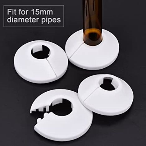 4 pièces de joints décoratifs pour tuyaux de chauffage, radiateurs décoratifs, tuyaux de drainage décoratifs, couvercles décoratifs pour tuyaux, joints en plastique PVC décoratifs (1/3)