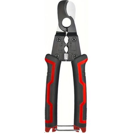 Pince Coupe-Câble 180 mm, Pince Coupante Électricien Multifonction avec Dénudeur de Fil, Capacité Maximale de 11 mm, pour Câbles en Cuivre, Aluminium et Dénudage de Câbles