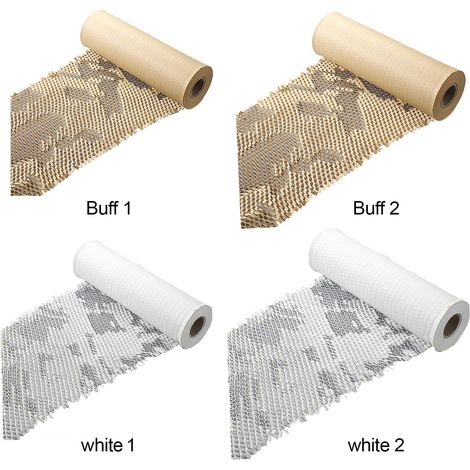 Papier kraft alvéolé pour emballage, avec filet détachable pour protéger de l'humidité et absorber les chocs. Matière : Papier kraft (1/5)