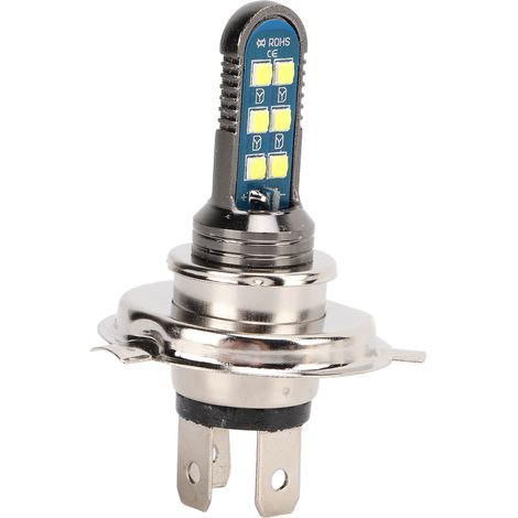 Phare de moto/véhicule électrique à 12 LED H4, conception à trois griffes, indice de protection IP68, 1080 lumens, température de couleur 6000 K (1/5)