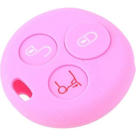 Étui de voiture en silicone pour clé, compatible avec Mercedes-Benz, Smart, City Roadster et Fortwo. (1/4)