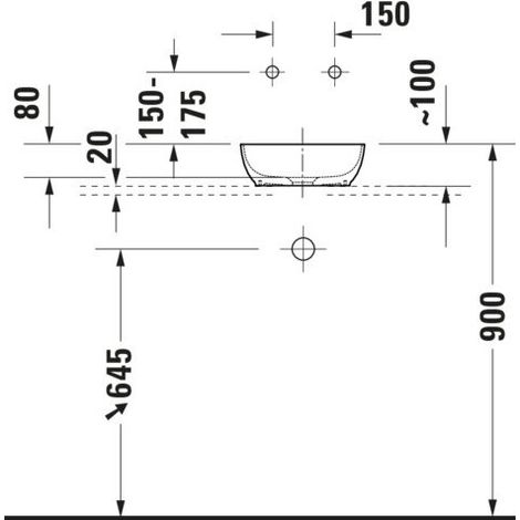 DURAVIT 2680223200 Sivida SET,ASB r.300 Blanc Sdm. (1/3)