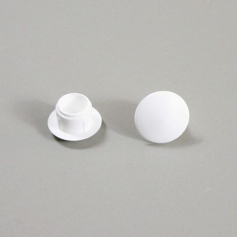 ajile - Bouchon Cache Obturateur pour Trou Alésage de Diamètre 9 mm - Plastique BLANC - Sachet de 50 pièces - OBF209x50-FBA (1/4)
